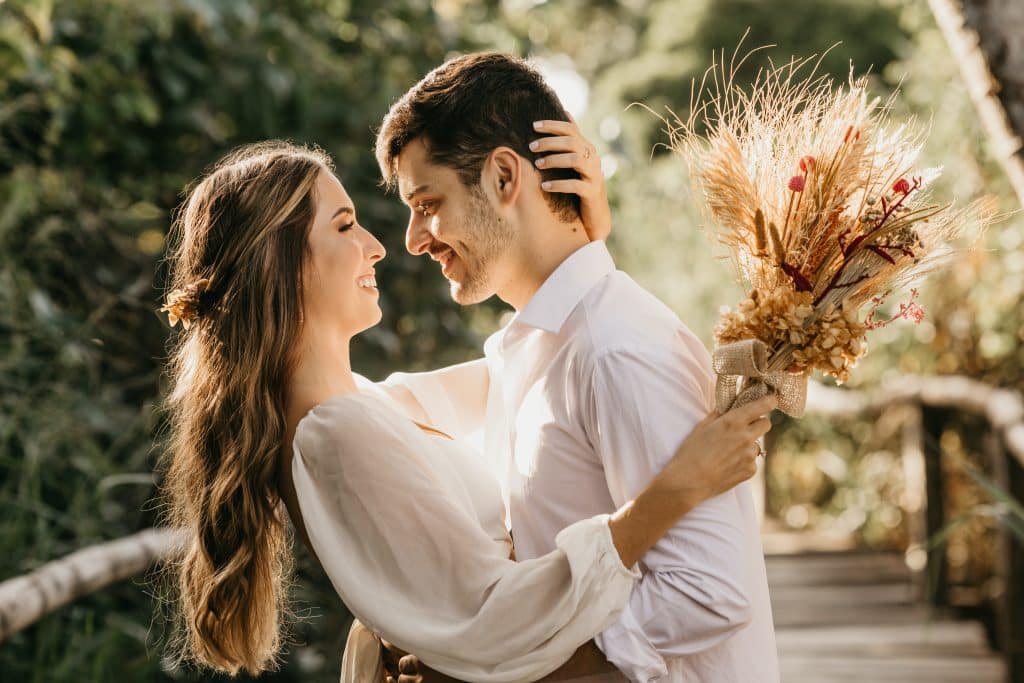 A picture of a happy couple demonstrates joy shortly after using the return of my lost lover spell.