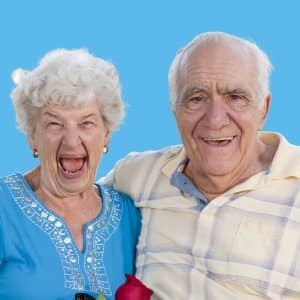 An image of an old happy couple demonstrates that if you treat erectile dysfunction by age, you can enjoy your sex life regardless of how old you get.