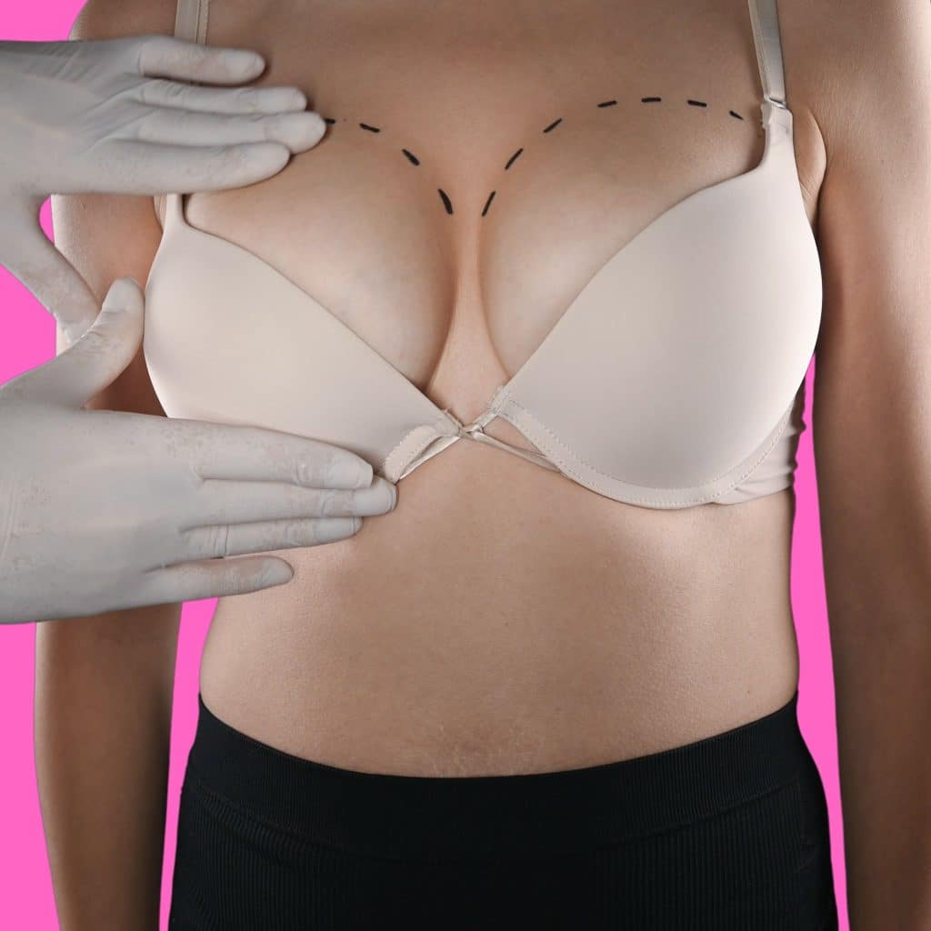 An image of a woman with good-looking boobs after using one of the best breast enlargement techniques.